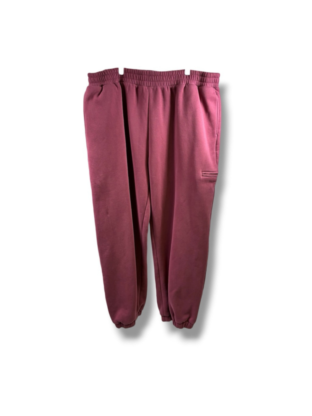 Comfrt Maroon Minimalist Sweatpants in Berry Size 3X